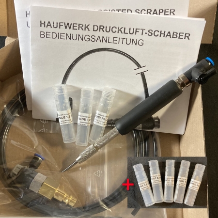 HAUFWERK Druckluft-Schaber, Komplettset