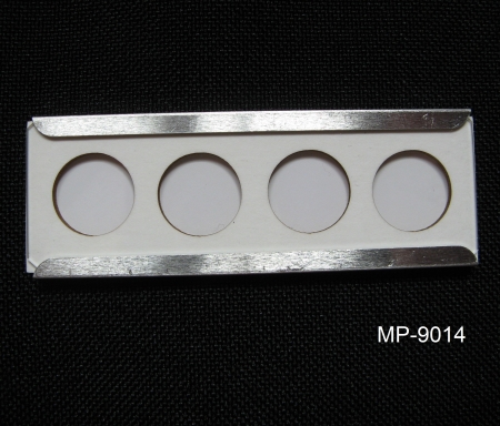 Frankezelle mit 4 Vertiefungen Ø 12.5 mm, weißer Hintergrund – 10er Pack