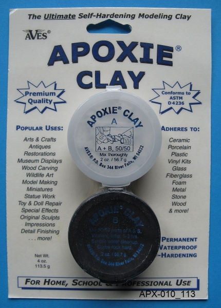 Apoxie Clay, Weiß – verschiedene Größen
