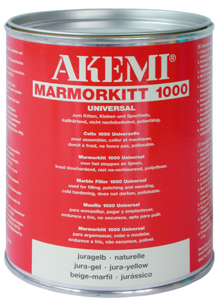 AKEMI Marmorkitt 1000 Universal, juragelb – 1000 ml (dickflüssig)