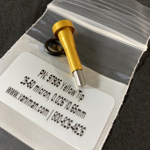 VANIMAN Precision Tip-Strahldüse, Ø 0,65 mm (gelb)