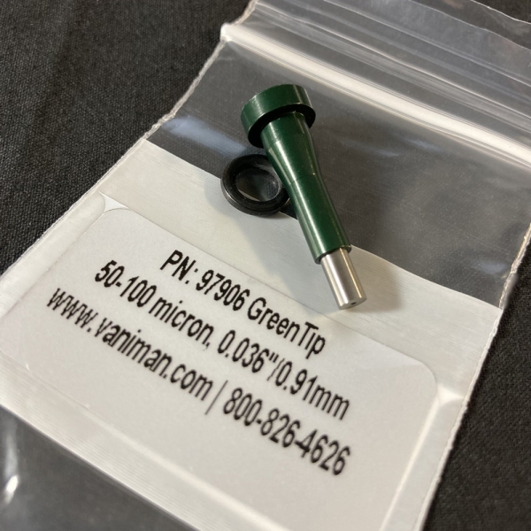 VANIMAN Precision Tip-Strahldüse, Ø 0,91 mm (grün)