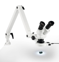 ESCHENBACH Auflicht-Stereo-Mikroskop mit Federgelenkarm und LED-Ringleuchte