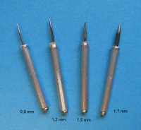 Lange Einfachspitze für DREMEL Engraver, 25 mm Schaftlänge, verschiedene Stärken